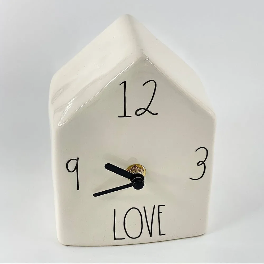 Rae Dunn by Magenta White Love Clock